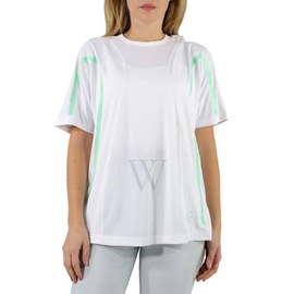 아디다스 바이 스텔라 맥카트니 Adidas by 스텔라 맥카트니 Stella McCartney Ladies White Truepace Running Loose T-shirt HB6081