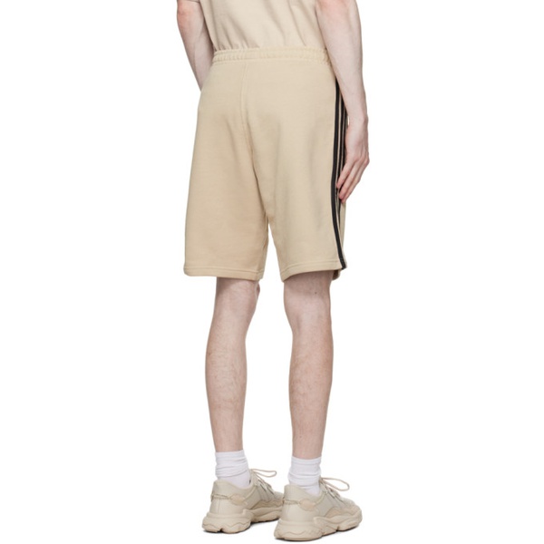 아디다스 아디다스 오리지널 Adidas Originals Beige 3-Stripe Shorts 232751M193005