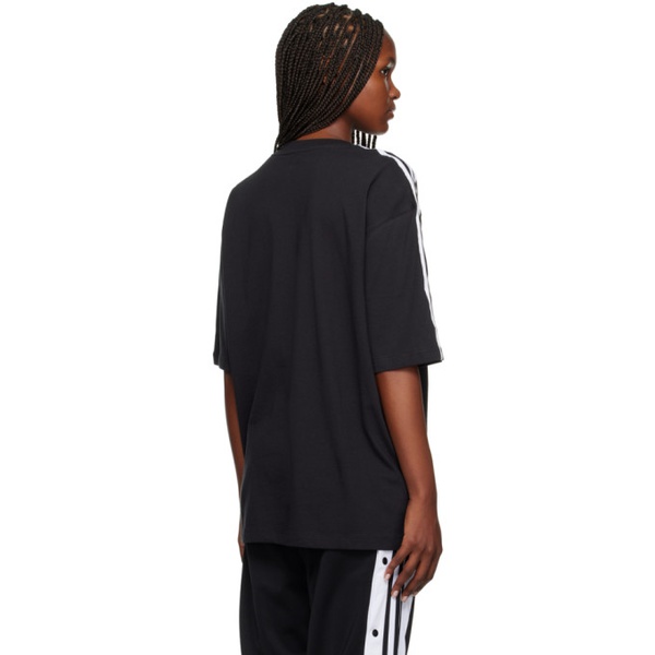 아디다스 아디다스 오리지널 Adidas Originals Black 3S T-Shirt 232751F110000
