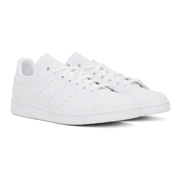 아디다스 아디다스 오리지널 Adidas Originals White Stan Smith Sneakers 232751M237106