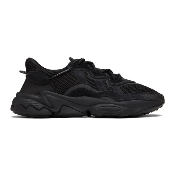 아디다스 아디다스 오리지널 Adidas Originals Black Ozweego Sneakers 231751F128013