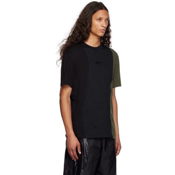 아디다스 몽클레어 Moncler Genius Moncler x 아디다스 오리지널 adidas Originals Black & Green T-Shirt 232171M213001