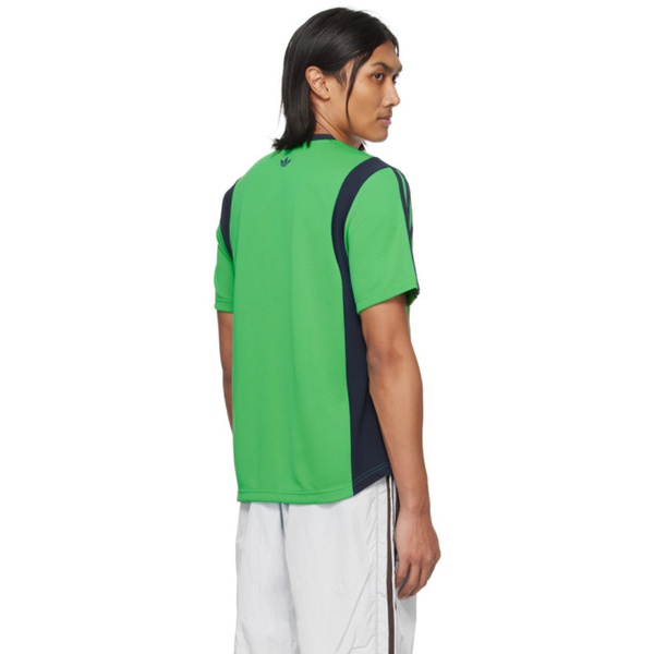 아디다스 웨일즈 보너 Wales Bonner Green 아디다스 오리지널 adidas Originals 에디트 Edition Football T-Shirt 241752M213002