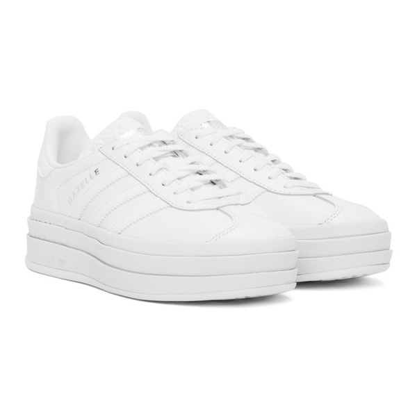 아디다스 아디다스 오리지널 Adidas Originals White Gazelle Bold Sneakers 241751F128053