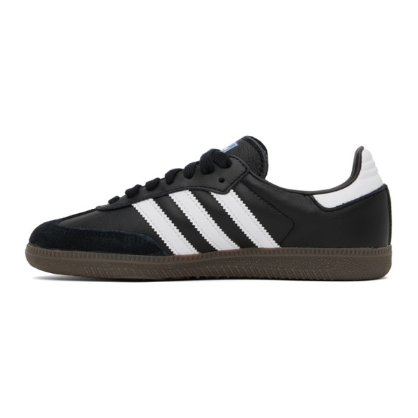 아디다스 아디다스 오리지널 Adidas Originals Black & White Samba OG Sneakers 241751F128080