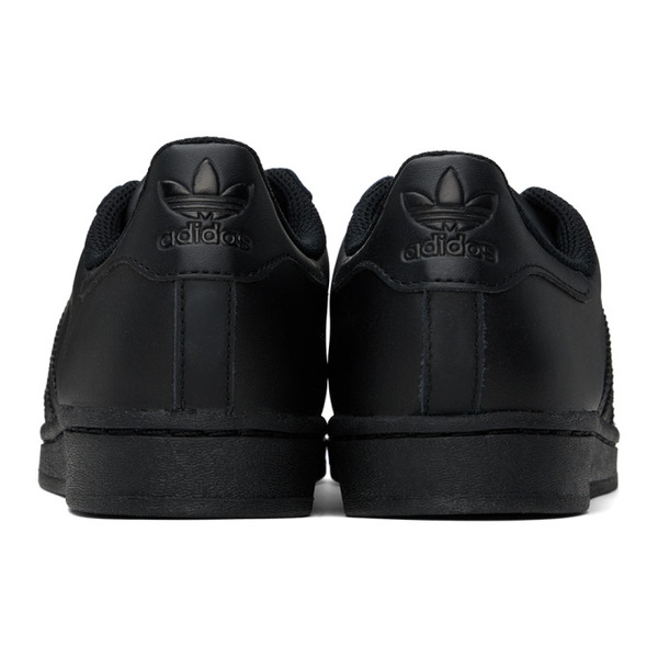 아디다스 아디다스 오리지널 Adidas Originals Black Superstar Sneakers 241751M237037