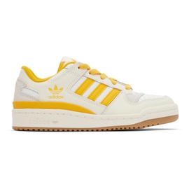 아디다스 오리지널 Adidas Originals 오프화이트 Off-White & Yellow Forum Low Sneakers 232751F128053