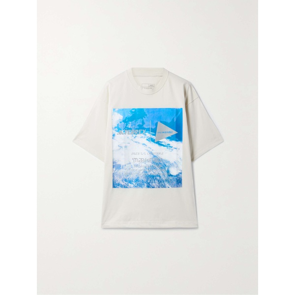 아디다스 아디다스 오리지널 ADIDAS ORIGINALS + 앤드원더 And Wander Terrex oversized printed cotton-blend jersey T-shirt 790746161