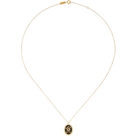 Adina Reyter Gold Ceramic & Diamond Dragon Necklace 241734F010004