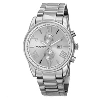 Akribos Xxiv MEN'S Our Products Stainless Steel Silver Dial Watch P50123