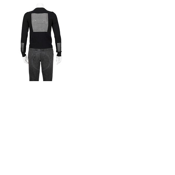  Alaia Ladies Long Sleeve Wool-Blend Openwork Detail Sweater 9H9UG49RM501-C999