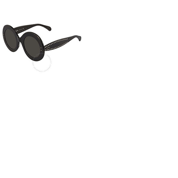  Alaia Azzedine Grey Round Ladies Sunglasses AA0012S-001 50 AA0012S 001 50