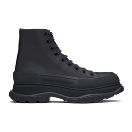 알렉산더맥퀸 Alexander McQueen Black Tread Slick High Sneakers 222259M236011