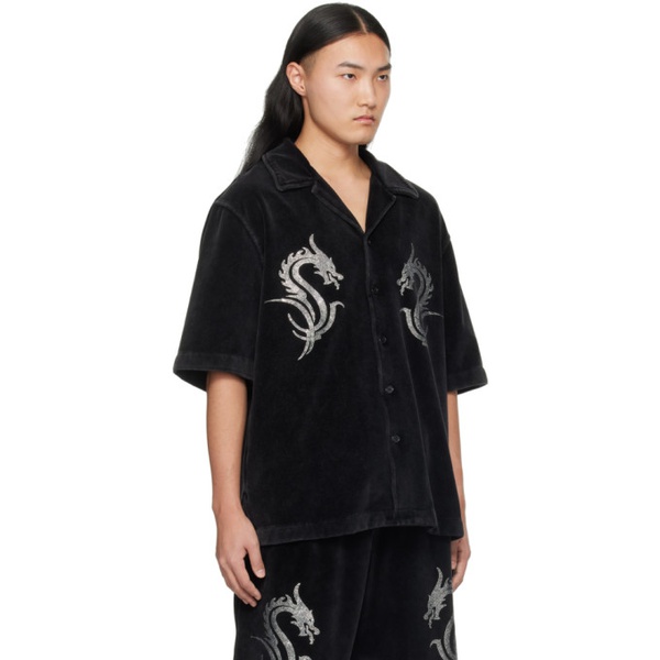알렉산더왕 알렉산더 왕 Alexander Wang Black Dragon Hotfix Shirt 241187M192000