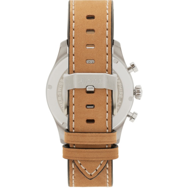  Alpina Brown Startimer Pilot Quartz Chronograph Watch 241224M165004