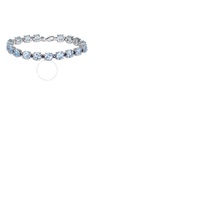 A모우 MOUR 29 1/2 CT TGW Sky-blue Topaz and Sapphire Bracelet In Sterling Silver 7500064242