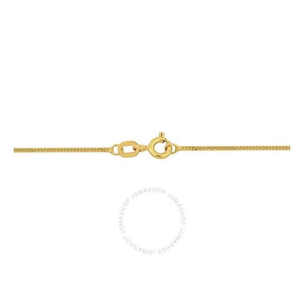  A모우 MOUR 1mm Diamond Cut Flat Curb Bracelet in 14k Yellow Gold - 9 in JMS010869