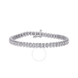 A모우 MOUR 1 CT TW Diamond Tennis Bracelet In Sterling Silver JMS006379