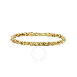 A모우 MOUR 5mm Infinity Rope Chain Bracelet In 14K Yellow Gold, 9 In JMS010513