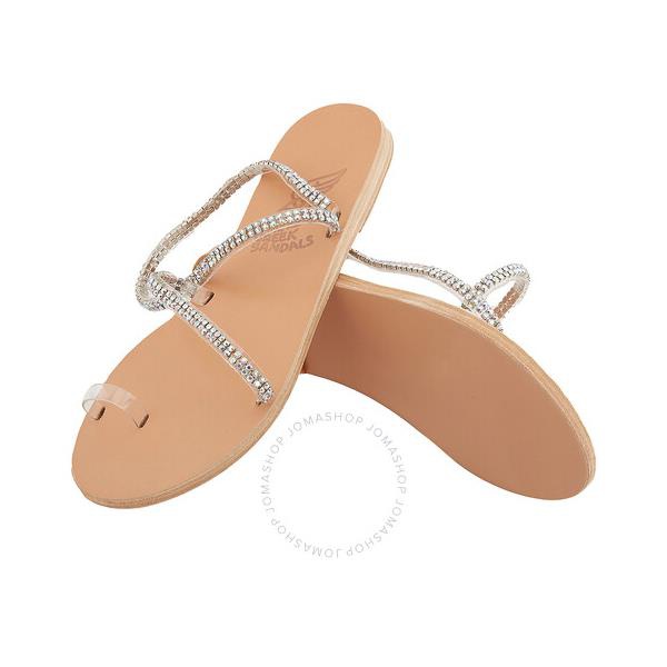  에인션트 그릭 샌들 Ancient Greek Sandals Irina Crystal-Embellished Flat Sandals 11380-1099-00317