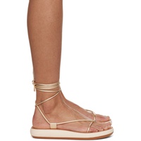 에인션트 그릭 샌들 Ancient Greek Sandals Gold Diakopes Comfort Sandals 241674F124080