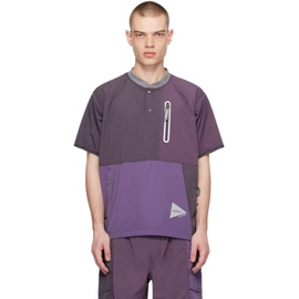 앤드원더 And wander Purple 그라미치 Gramicci 에디트 Edition T-Shirt 242817M213004