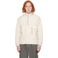 앤드원더 And wander 오프화이트 Off-White Embroidered Sweatshirt 232817M204001