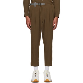 앤드원더 And wander Brown Light W 클랏 Cloth Trousers 232817M192001