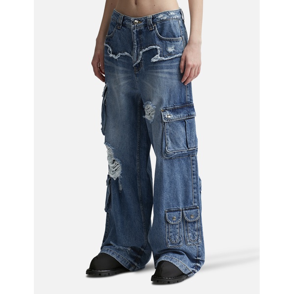  앤더슨벨 Andersson Bell Simiz Denim Cargo Jeans 913088