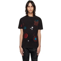 앤더슨벨 Andersson Bell Black March Embroidery T-Shirt 241375M213006