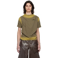 앤더슨벨 Andersson Bell Khaki Mardro Gradient T-Shirt 241375M213001