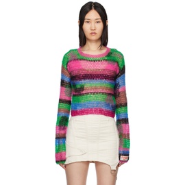 앤더슨벨 Andersson Bell Pink Striped Sweater 222375F096003