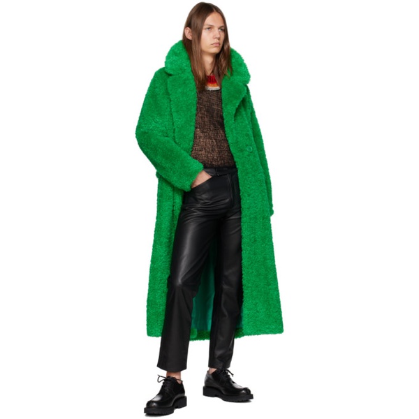  안나수이 Anna Sui SSENSE Exclusive Green Coat 232894M176000