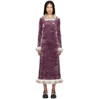 안나수이 Anna Sui Purple Princess Audrey Dress 231894F054007
