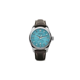 Armand Nicolet MEN'S MH2 Leather Acqua Dial Watch A640A-TF-P140NR2