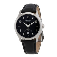 Armand Nicolet MEN'S M02-4 Leather Black Dial Watch A840AAA-NR-P840NR2