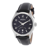 Armand Nicolet MEN'S M02-4 Leather Black Dial Watch A840AAA-NR-P140NR2