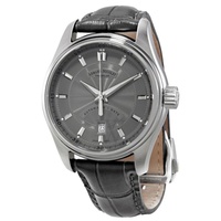 Armand Nicolet MEN'S MH2 (Calfskin) Leather Grey Dial Watch A640A-GR-P840GR2