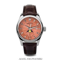 Armand Nicolet MEN'S Mh2 Leather Orange Dial Watch A640L-SM-P840MR2