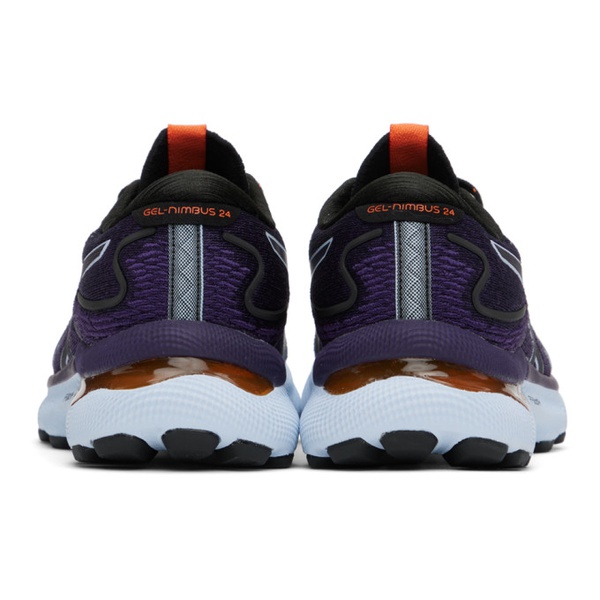  Asics Purple & Black GEL-NIMBUS 24 TR Sneakers 222092F128046