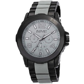 August Steiner MEN'S Two-Tone Base Metal Light Grey Dial AS8114GY