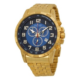 August Steiner MEN'S Chronograph Gold-Tone Stainless Steel Two-Tone Dial AS8118YG