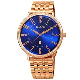 August Steiner MEN'S Stainless Steel Blue Dial Watch AS8257RGBU
