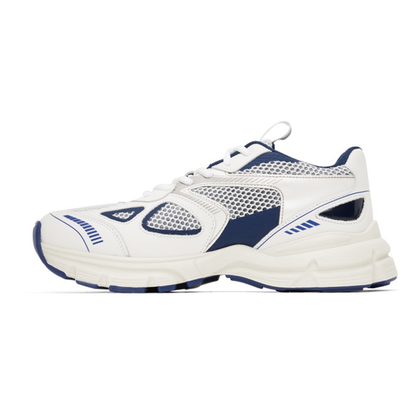  악셀 아리가토 Axel Arigato White & Navy Marathon Runner Sneakers 232307M237057