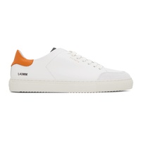 악셀 아리가토 Axel Arigato White & Orange Clean 90 Triple Sneakers 232307M237015