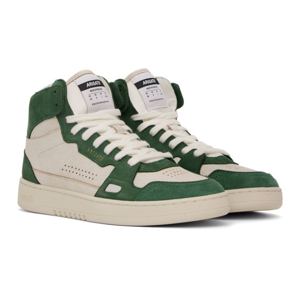  악셀 아리가토 Axel Arigato 오프화이트 Off-White & Green Dice Lo Hi Sneakers 231307M236000