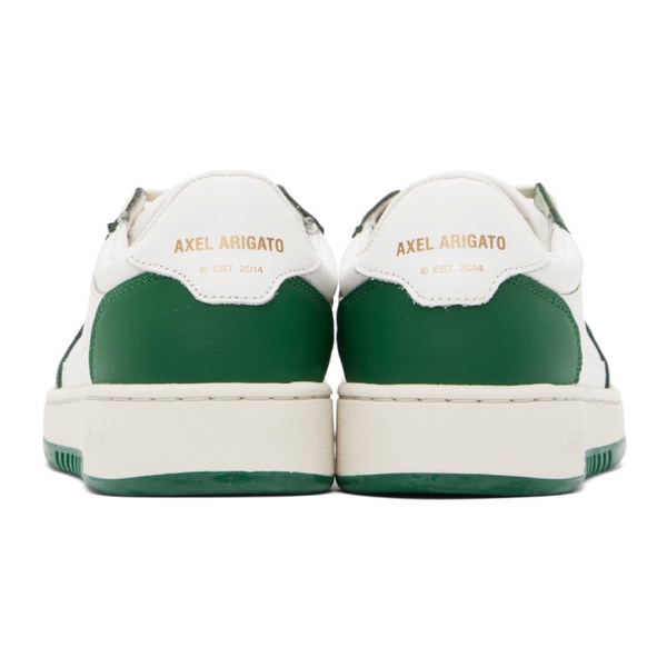  악셀 아리가토 Axel Arigato White & Green Dice Lo Sneakers 232307F128007