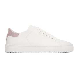 악셀 아리가토 Axel Arigato White & Pink Clean 90 Sneakers 241307F128019