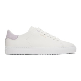 악셀 아리가토 Axel Arigato White & Purple Clean 90 Sneakers 241307F128023