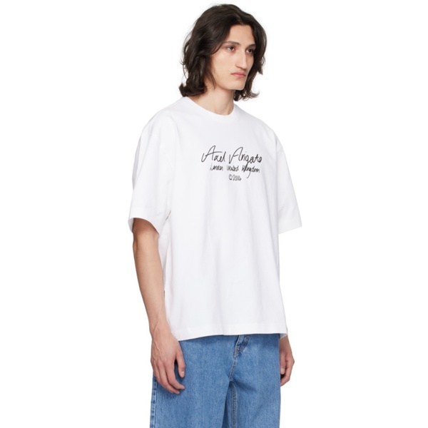  악셀 아리가토 Axel Arigato White Essential T-Shirt 241307M213015